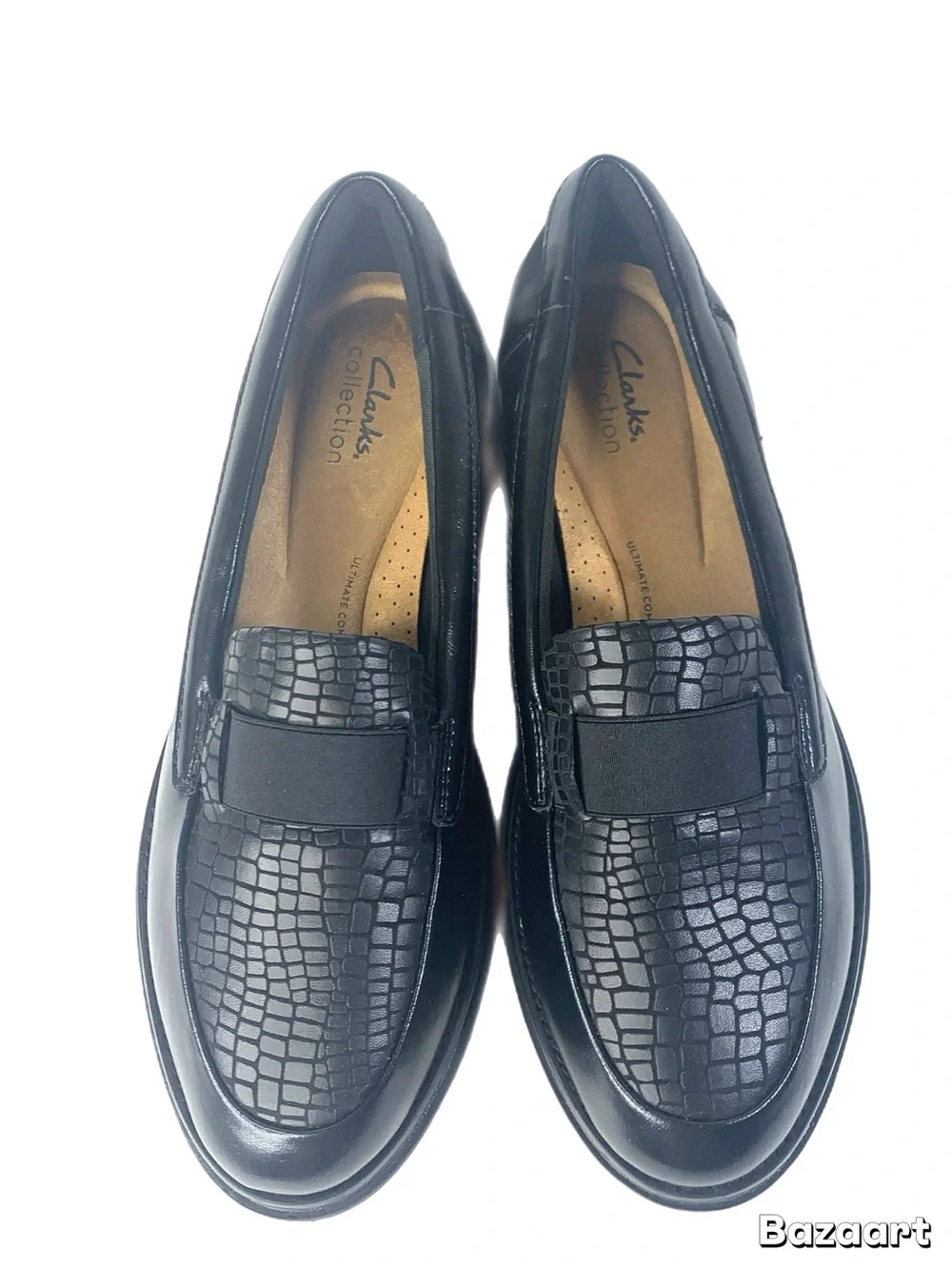 Clarks Black Women's Black Loafer Ultimate Comfort Sz 9.5 W